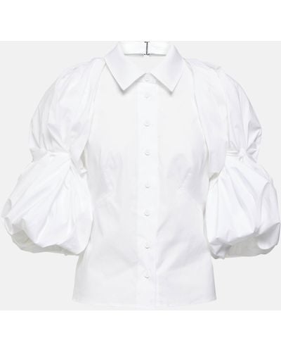 Jacquemus La Chemise Maraca Cotton Poplin Shirt - White