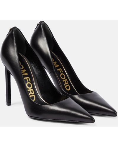 Tom Ford T Screw 105 Leather Pumps - Black