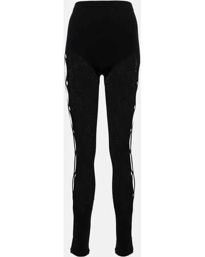 The Attico Lace leggings - Black