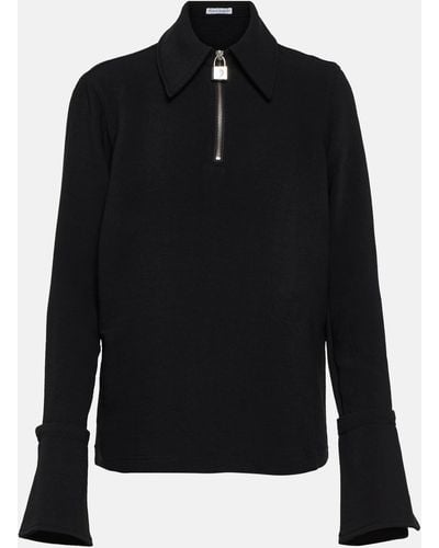 JW Anderson Padlock Crepe Sweater - Black