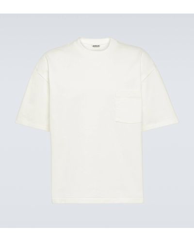 AURALEE Cotton Jersey T-shirt - White