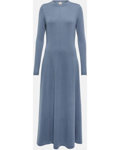Jardin Des Orangers Wool And Cashmere Sweater Dress - Blue
