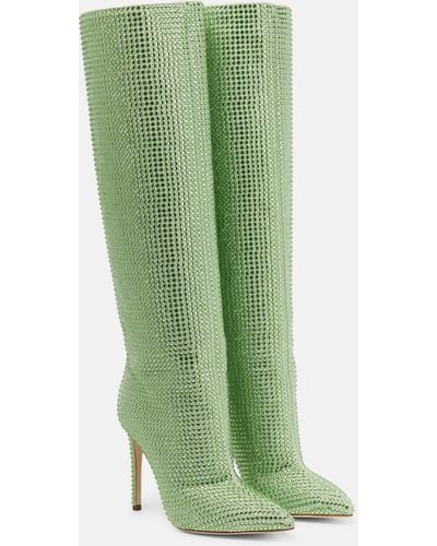 Green Knee High Boots