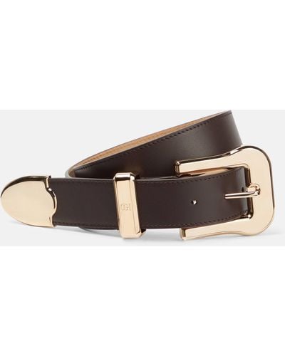 Gabriela Hearst Austin Leather Belt - Brown