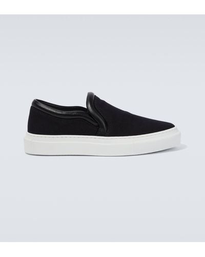 JW Anderson Leather-trimmed Low-top Sneakers - Black