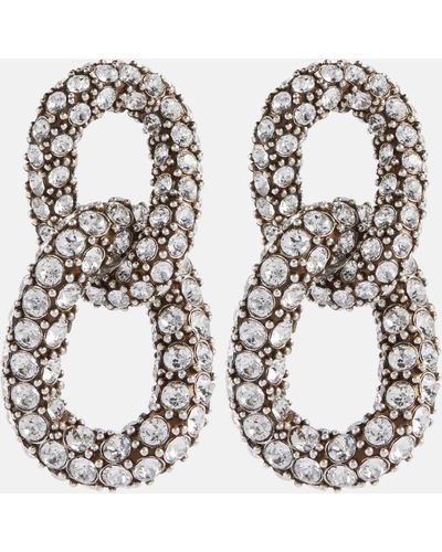Isabel Marant Funky Crystal-embellished Earrings - Metallic