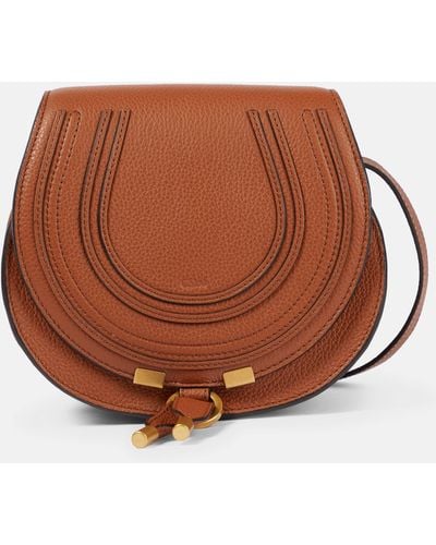 Chloé Women's Marcie Nano Saddle Bag - Brown