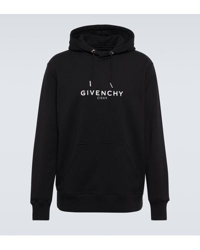 Givenchy Logo Cotton Hoodie - Black