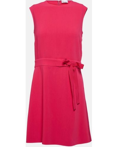 RED Valentino Crepe Minidress - Pink