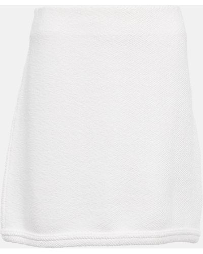 Dorothee Schumacher Cool Towelling Terry Miniskirt - White