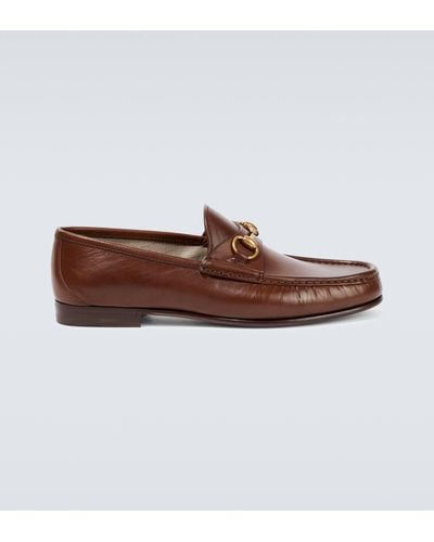 Gucci Horsebit Leather Loafer - Brown