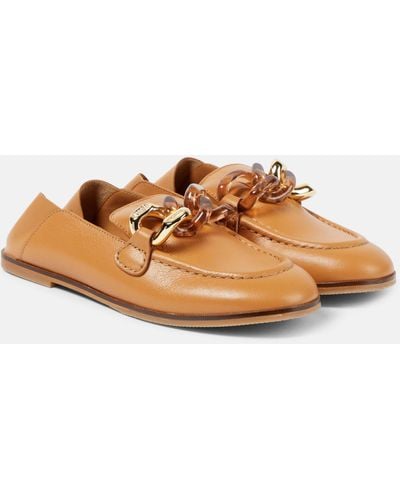 See By Chloé Leather Loafers - Brown