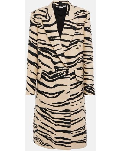 Stella McCartney Printed Double-breasted Coat - Multicolour