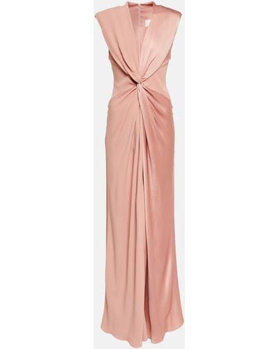 Max Mara Bridal Pilard Gathered Maxi Gown - Pink