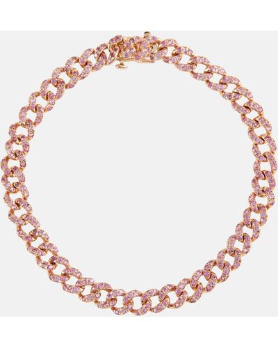 SHAY 18kt Rose Gold Bracelet With Sapphires And Diamonds - Pink