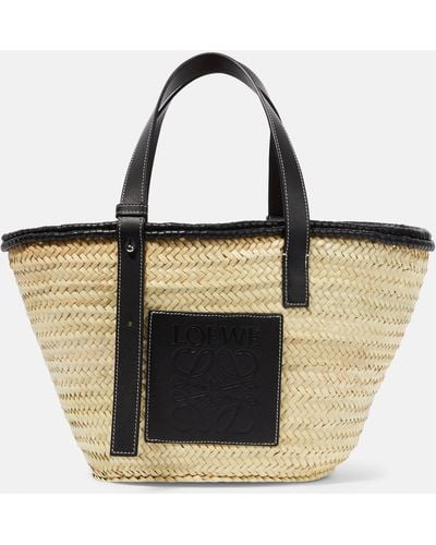 Loewe Paula's Ibiza Medium Anagram Basket Bag - Black