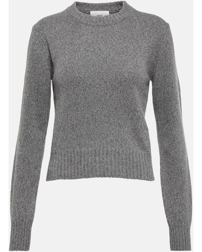 Ami Paris Ami De Coeur Sweater - Grey