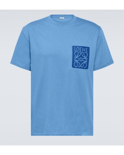 Loewe Cotton Jersey T-shirt - Blue