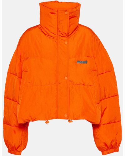 Isabel Marant Telia Cropped Puffer Jacket - Orange
