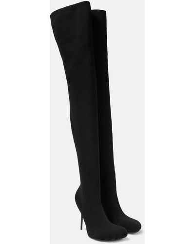 Balenciaga Anatomic Over-the-knee Sock Boots - Black