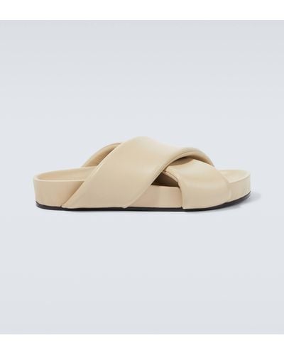 Jil Sander Leather Sandals - White