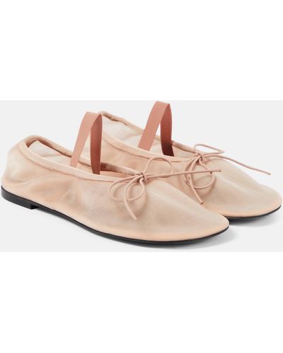 Proenza Schouler Glove Mesh Mary Jane Ballet Flats - Pink