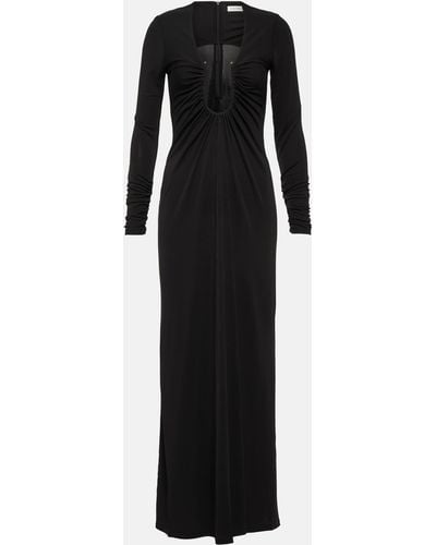 Christopher Esber Gathered Jersey Maxi Dress - Black
