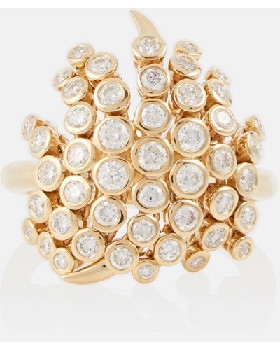 ONDYN Baby Fringe 14kt Gold Ring With Diamonds - Metallic