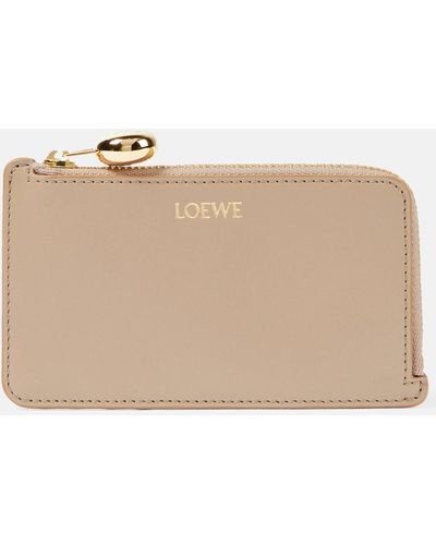 Loewe Leather Card Holder - Natural