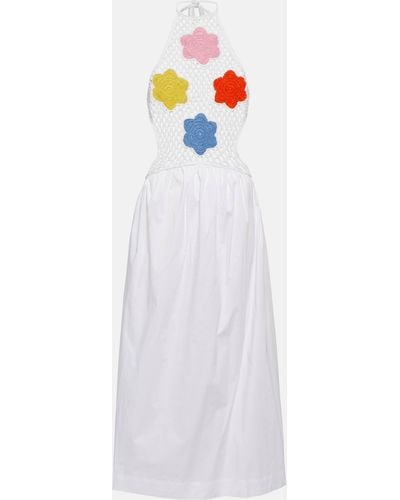 STAUD Kaylee Halterneck Maxi Dress - White