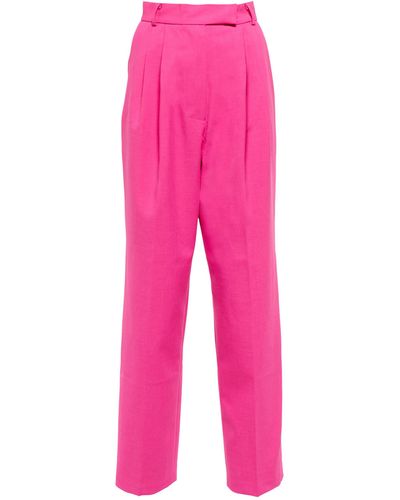 Frankie Shop Bea High-rise Straight Pants - Pink