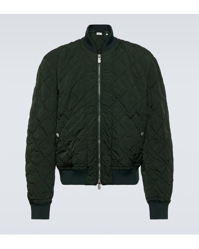 Burberry Quilted Bomber Jacket - Green