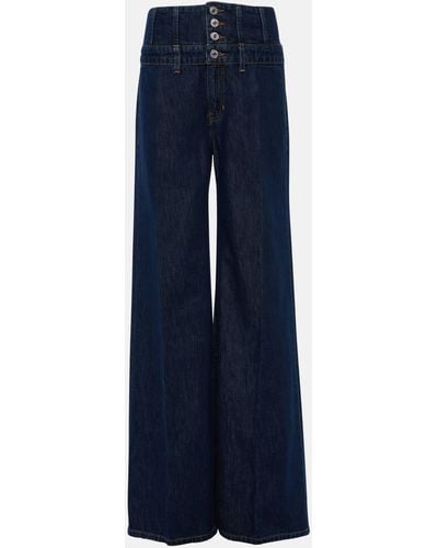 RE/DONE High-rise Wide-leg Jeans - Blue