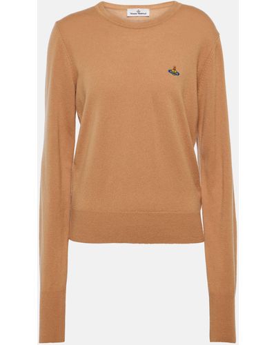 Vivienne Westwood Bea Wool And Cashmere Sweater - Brown