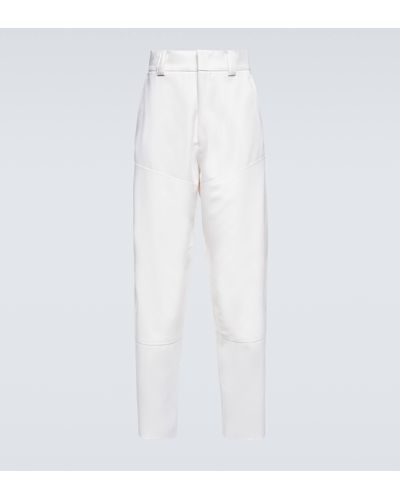 Zegna Wool Twill Cargo Pants - White