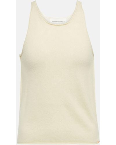 Extreme Cashmere N°221 Tank Racerback Cashmere Top - Natural
