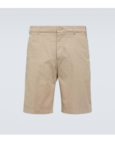 Loro Piana Cotton-blend Bermuda Shorts - Natural