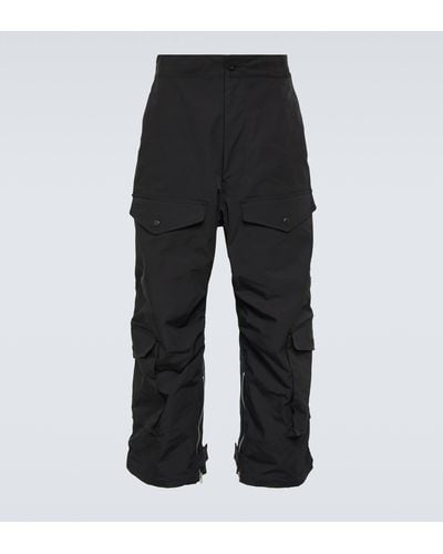 Junya Watanabe Wide-leg Technical Cargo Pants - Black