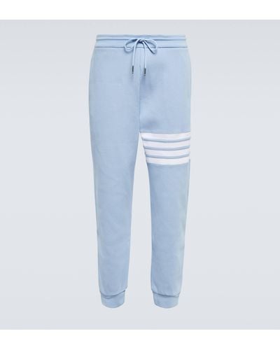 Thom Browne 4-bar Cotton Sweatpants - Blue