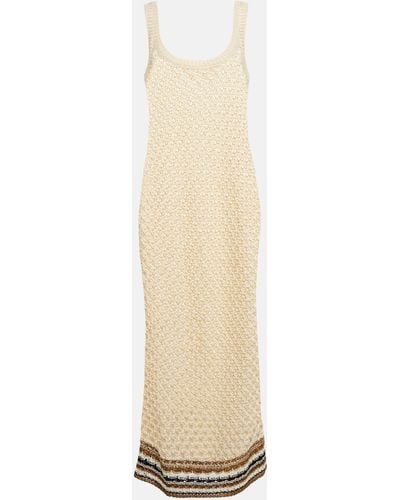 Valentino Knit Maxi Dress - Natural