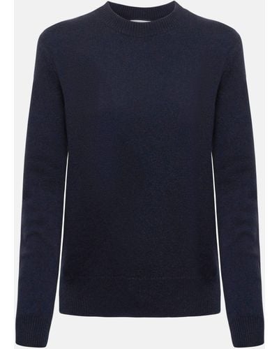 Bottega Veneta Cashmere And Leather Sweater - Blue