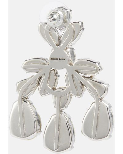 Simone Rocha Crystal Drop Earrings - Multicolour