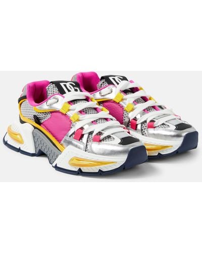 Dolce & Gabbana Sneakers With Label - Multicolour