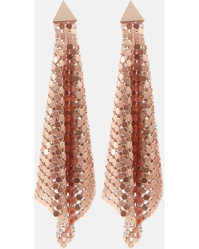Rabanne Embellished Drop Earrings - Metallic