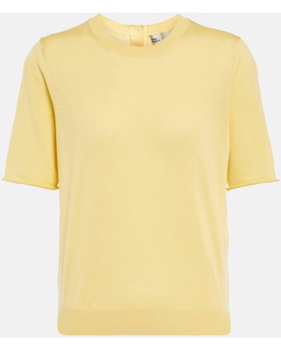 Tory Burch Short-sleeved Sweater - Yellow