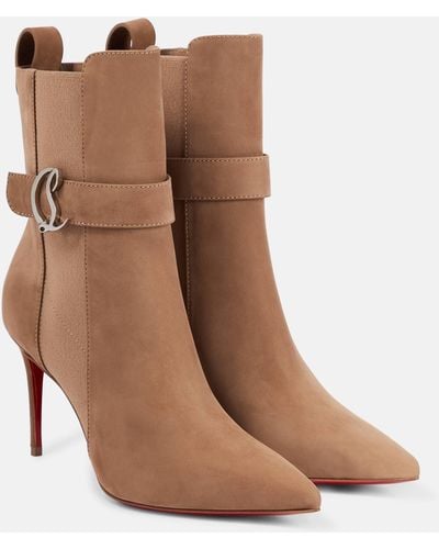 Christian Louboutin Chelsea Booties - Brown