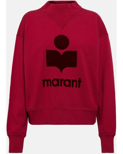 Isabel Marant Moby Cotton-blend Sweatshirt - Red