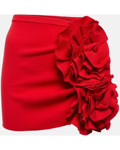 Magda Butrym 3d Corsage Miniskirt - Red