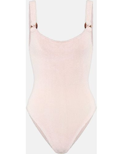 Hunza G Domino Swimsuit Nude - Natural