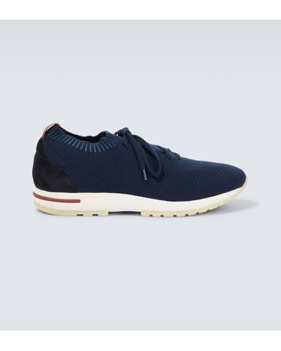 Loro Piana 360 Lp Flexy Walk Wish® Wool Sneakers - Blue